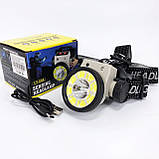 Ліхтар PF-448 налобний PLD-LY004-XPE+COB, фото 3