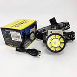 Ліхтар PF-448 налобний PLD-LY004-XPE+COB, фото 5