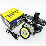 Ліхтар PF-448 налобний PLD-LY004-XPE+COB, фото 9