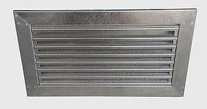 Решітка нерегульована оцинкована 500х300 C-RKO-50-30