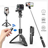 Штатив маленький Selfie Stick L02 Штатив для камери та телефону | Selfie палиця для екшн камери | Паличка BW-813 для селфі, фото 5