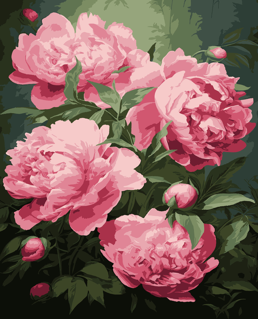 Картина за номерами Півонії Artissimo PNX1988, фото 1