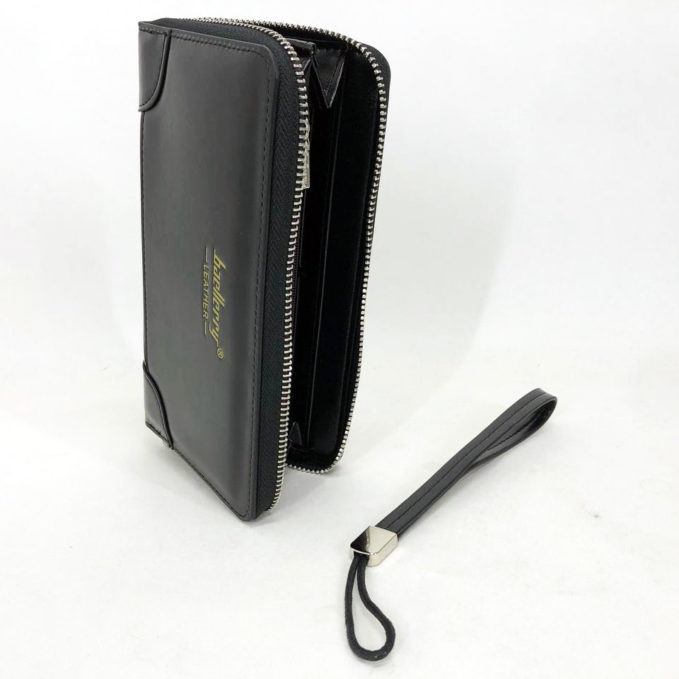 Гаманець шкіряний чоловічий Baellerry leather black. GV-457 Колір чорний