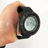 Годинник наручний чоловічий SKMEI 1213BK BLACK BIG SIZE, годинник тактичний протиударний. IP-232 Колір: чорний