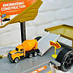 Іграшковий набір Трек Будівництво металопластикова машинка 2в1 Автотрек вантажівка будівельна техніка, фото 8