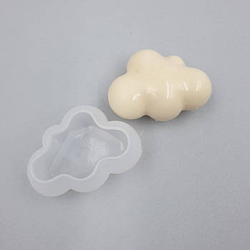 Силіконовий молд 3д Хмарка (облако) велика