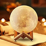 Нічник світиться місяць Moon Lamp ZB-182 18 см, фото 3