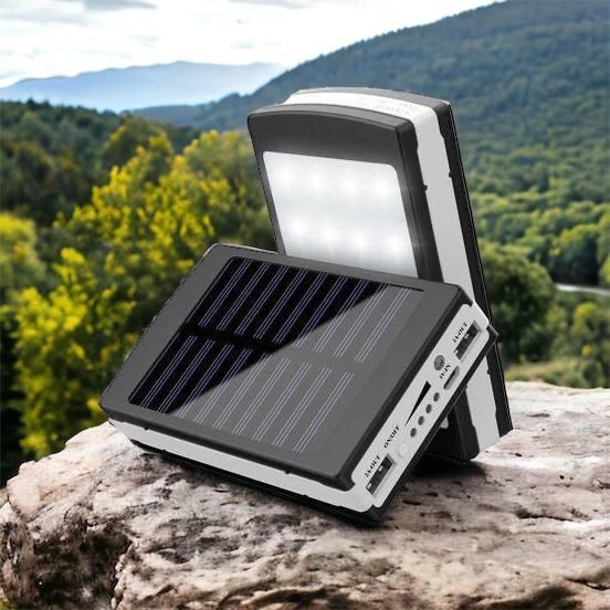 УМБ Power Bank Solar 10000 mAh мобільне зарядне із сонячною панеллю SK-864 та лампою, фото 1