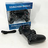 Джойстик DOUBLESHOCK для PS 4, бездротовий ігровий геймпад PS4/PC акумуляторний джойстик. WG-248 Колір чорний, фото 5