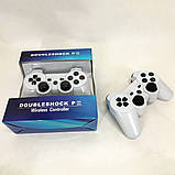 Бездротовий ігровий геймпад Doubleshock PS3/PC акумуляторний джойстик з функцією вібрації. HW-431 Колір: білий, фото 4