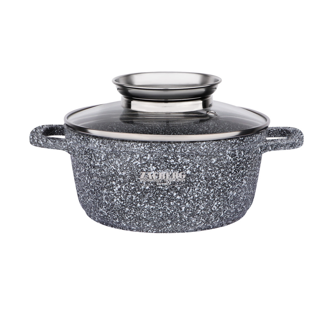 Каструля алюмінієва мармур 4,5 л 0324 SN — "I" Індукція