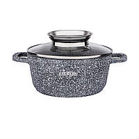Каструля алюмінієва мармур 4,5 л 0324 SN — "I" Індукція