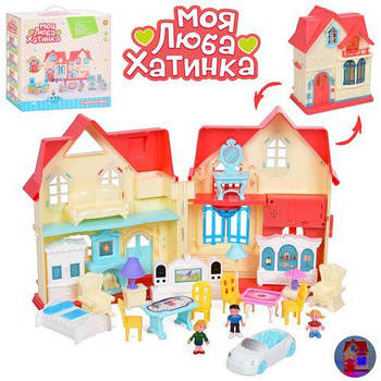Ляльковий Будиночок WD-932B музика світло фігурки меблі