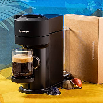 Капсульна кавомашина NespressoVertuo Next Matt Black, (чорний матовий)