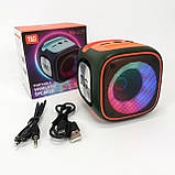 Портативна Bluetooth колонка TG359 7W з RGB підсвічуванням. UW-968 Колір: зелений, фото 5