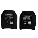 Комплект полегшених керамічних бронепластин Клас захисту NIJ IV (6-й клас). Вага 2,7 кг/шт., фото 3