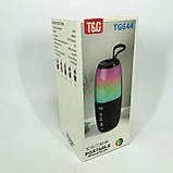 Портативна колонка TG644 5W з RGB підсвічуванням та ремінцем. PF-165 Колір: синій, фото 3
