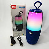 Портативна колонка TG644 5W з RGB підсвічуванням та ремінцем. PF-165 Колір: синій, фото 4