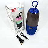 Портативна колонка TG644 5W з RGB підсвічуванням та ремінцем. PF-165 Колір: синій, фото 5
