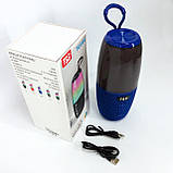 Портативна колонка TG644 5W з RGB підсвічуванням та ремінцем. PF-165 Колір: синій, фото 8