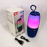 Портативна колонка TG644 5W з RGB підсвічуванням та ремінцем. PF-165 Колір: синій, фото 9
