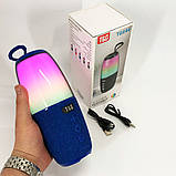 Портативна колонка TG644 5W з RGB підсвічуванням та ремінцем. PF-165 Колір: синій, фото 11