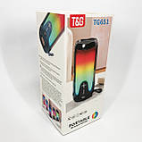 Bluetooth-колонка TG651 з RGB ПІДСВІТКОМ. YI-674 Колір: чорний, фото 3