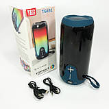 Bluetooth-колонка TG651 з RGB ПІДСВІТКОМ. TA-871 Колір: синій, фото 9