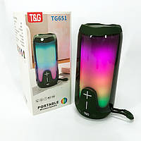 Bluetooth-колонка TG651 з RGB ПІДСВІТКОМ. HX-382 Колір: зелений