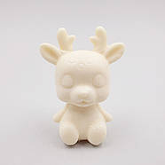 Силіконовий молд 3д Оленя сидить, фото 2