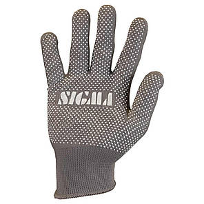 Рукавички трикотажні з точковим ПВХ покриттям р8 Мікроточка (сірі) SIGMA (9442901), фото 1