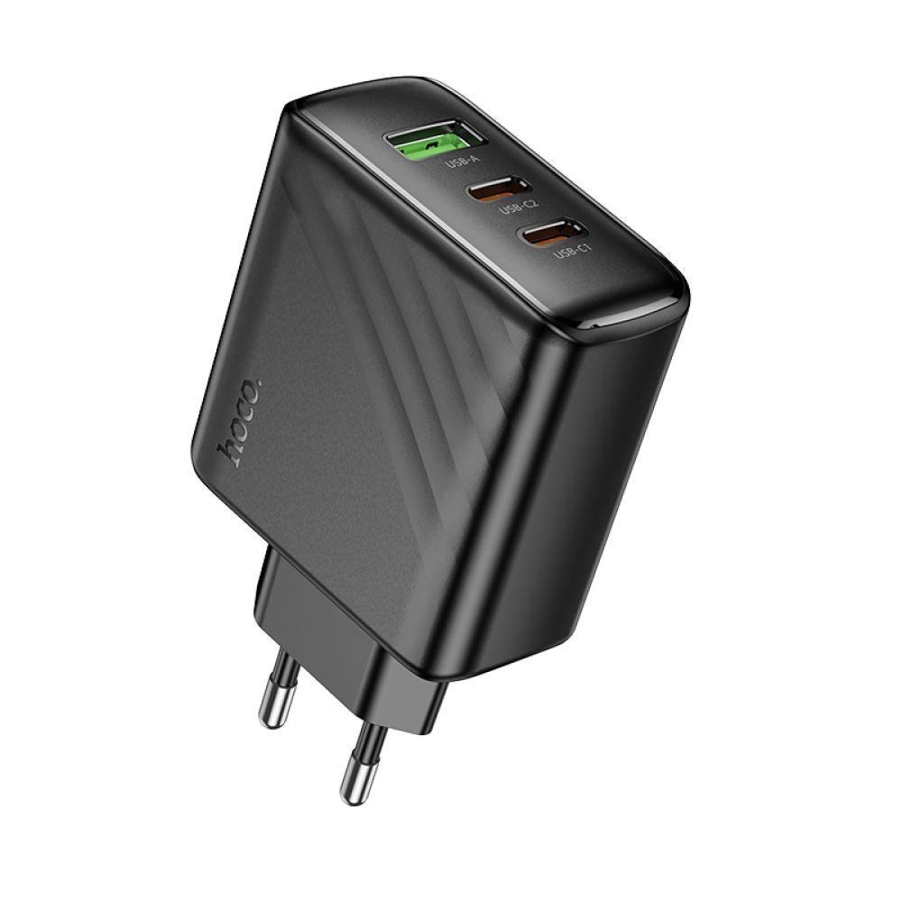 Мережевий Зарядний Пристрій Hoco CS26A 2USB-C/1USB PD/QC 45W Колір Чорний