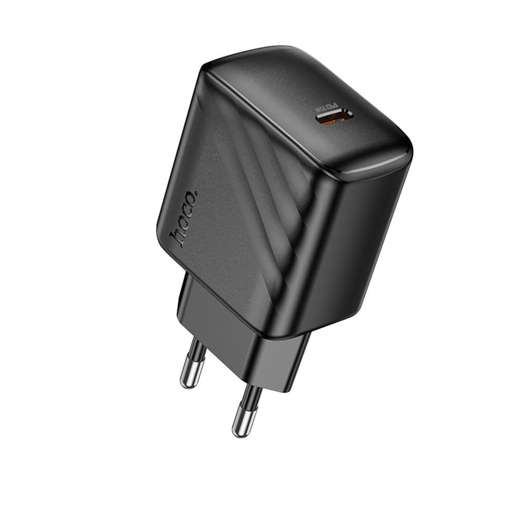 Мережевий Зарядний Пристрій Hoco CS24A 1USB-C PD/QC 25W Колір Чорний
