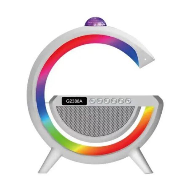 Нічник RGB G2388A акумуляторний музичний смарт-нічник колонка Білий, фото 1