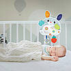 Дитяче розвиваюче інтерактивне брязкальце Зайчик гризунок підвіска на ліжечко мелодії звуки тварин світло, фото 6