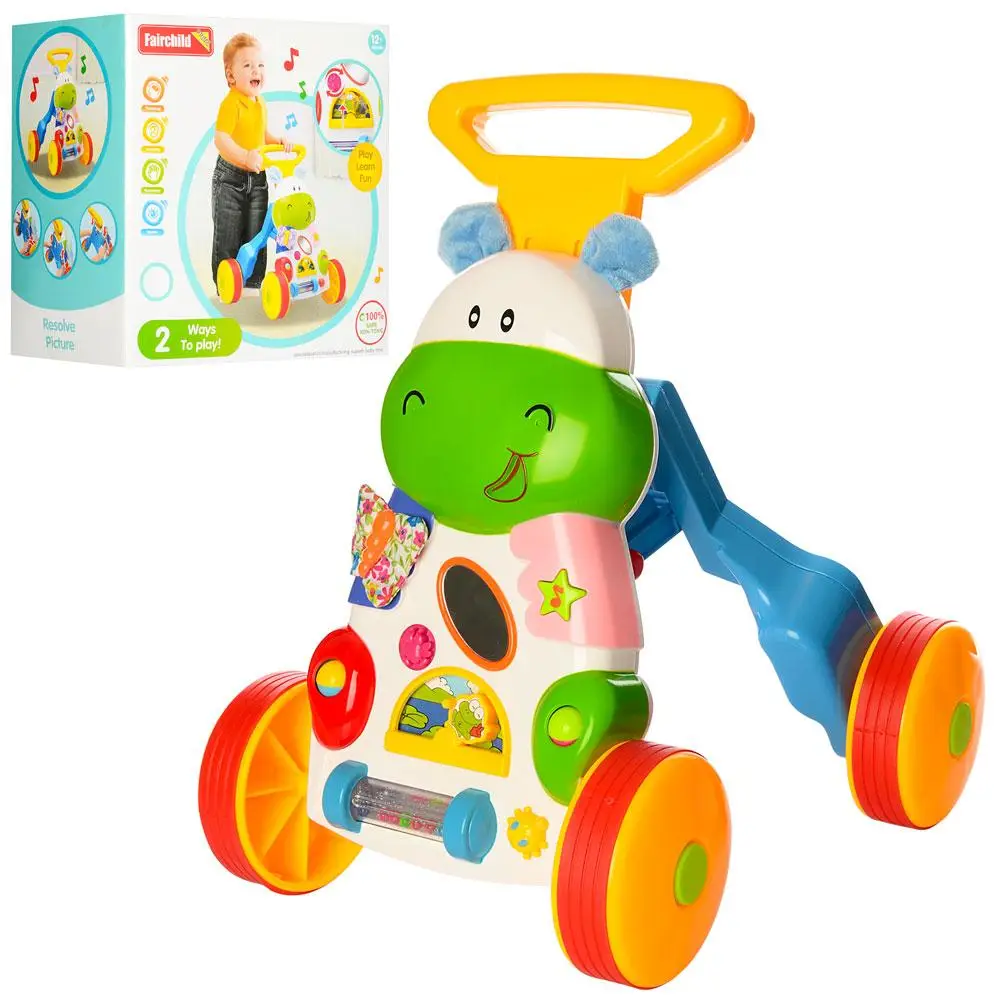 Дитячі музичні ходунки-каталка, толокар, Hippo Toddle, SL83570, фото 1