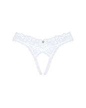 Мереживні танга Obsessive Heavenlly crotchless thong XS/S, з доступом, фото 5