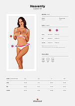Еротичний комплект Obsessive Heavenlly 2-pcs cupless set XL/2XL, відкриті груди, з доступом, фото 5