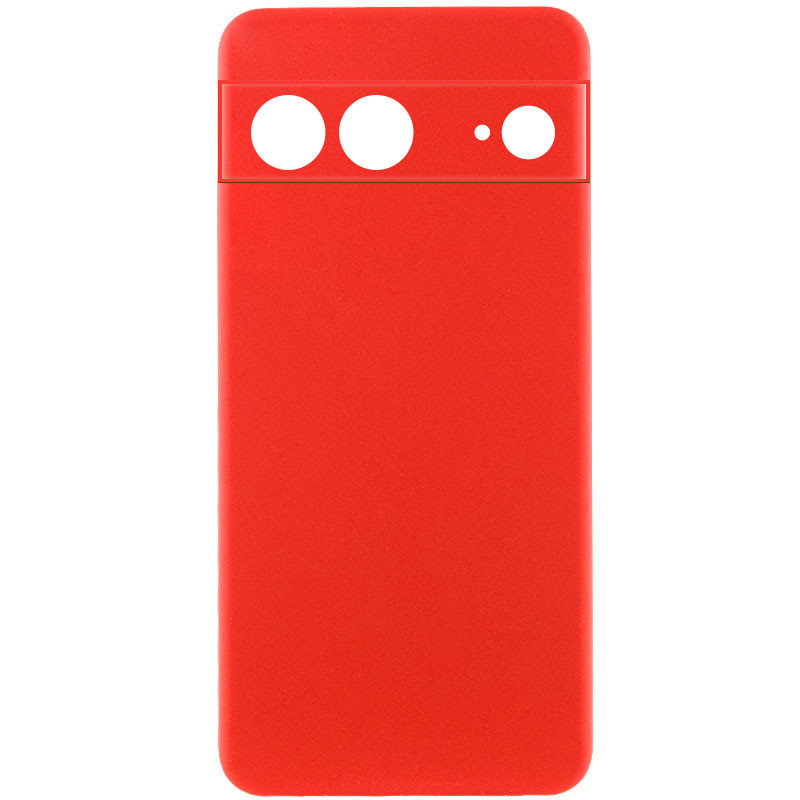 Чохол Silicone Cover Lakshmi Full Camera (AA) для Google Pixel 8 | Мікрофібра Червоний / Red, фото 1