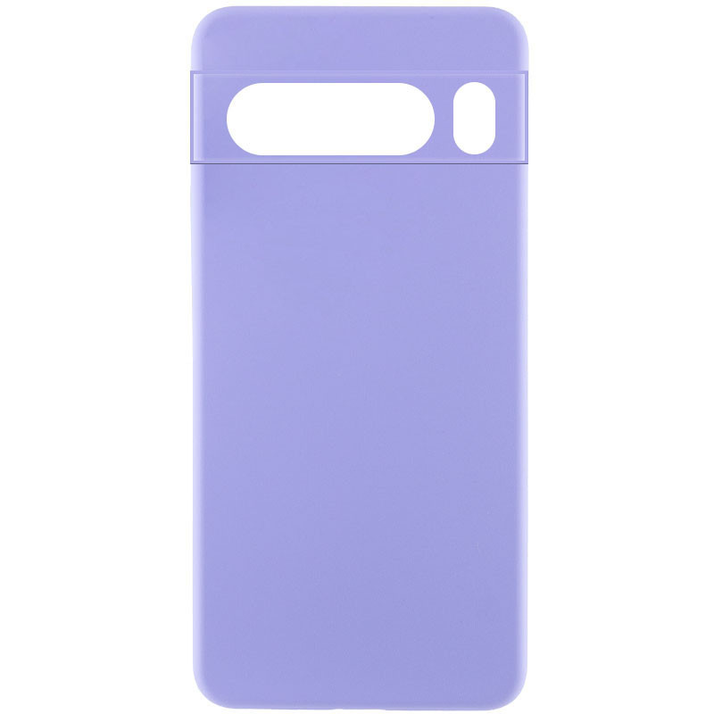 Чохол Silicone Cover Lakshmi Full Camera (AA) для Google Pixel 8 Pro | Мікрофібра Бузковий / Dasheen, фото 1