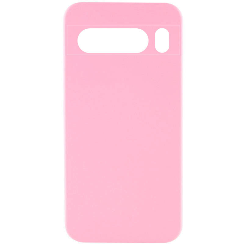 Чохол Silicone Cover Lakshmi Full Camera (AA) для Google Pixel 8 Pro | Мікрофібра Рожевий / Pink, фото 1