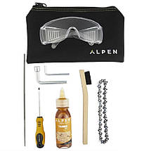 Міні електропила Alpen Beverin 10 з додатковим ланцюгом та 2 батареями з кейсом (Альпен Беверін 10), фото 5