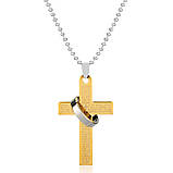 Чоловічий кулон хрест з молитвою підвіска у вигляді хреста із сталі, фото 3