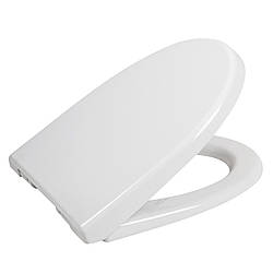 Кришка сидіння для унітаза Sydanit Лотос Soft - Close біла дюропласт з мікроліфтом