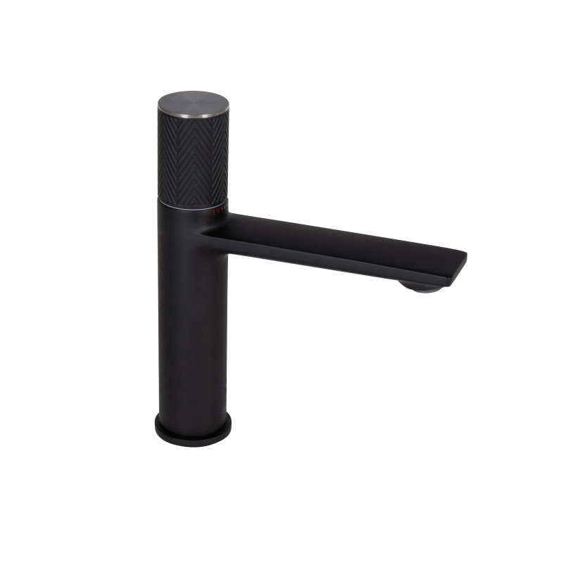 Змішувач для раковини Qtap Brno 1067103B чорний, фото 1