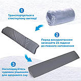 Клиноподібна подушка Supretto з кишенею (9042), фото 6