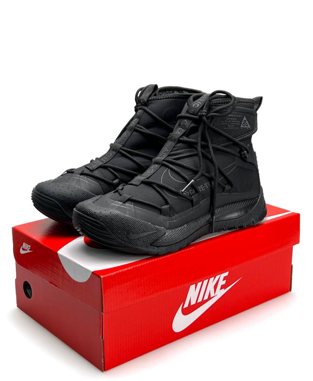 Зимові кросівки чоловічі Nike ACG Terra Antarktik Gore-Tex black Найк Антарктик Гортекс чорні х хутром високі