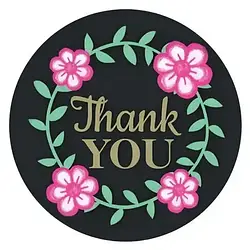 Наклейки  "Thank you" 10 шт