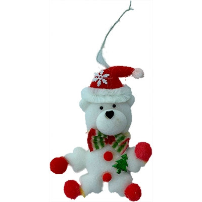 Підвіска новорічна Ведмедик 12см 90719-PN, фото 1