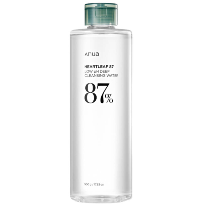 Міцелярна вода з хаутюйнією для зняття макіяжу Anua Heartleaf 87 Low pH Deep Cleansing Water 500 мл